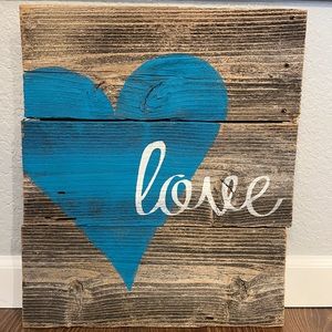 Rustic Wood “Love” sign